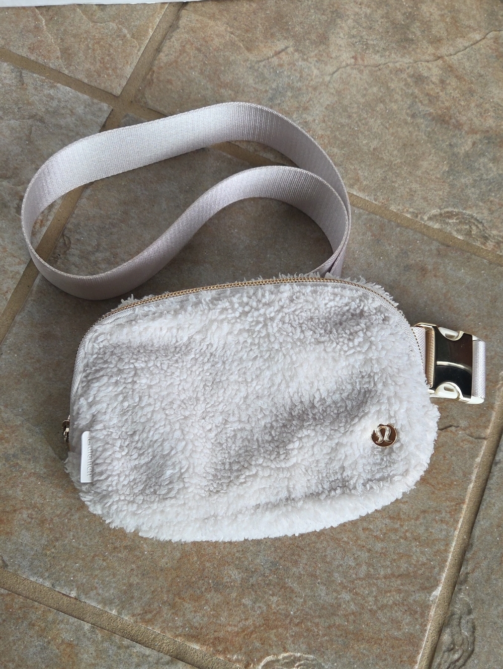 Lululemon Fleece Sherpa Everywhere Belt Bag Ivory Cream